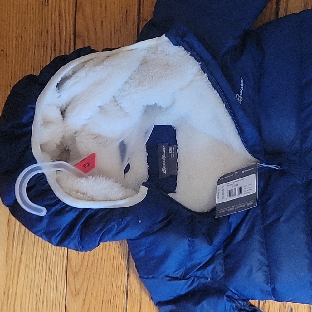 NWT Eddie Bauer Kids Sherpa Lined Snow Suit 12M - Picture 5 of 6